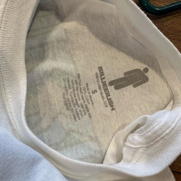 Billie Eilish Unisex Small T-Shirt 2019 World Tour Concert White Short Sleeve - Picture 7 of 7